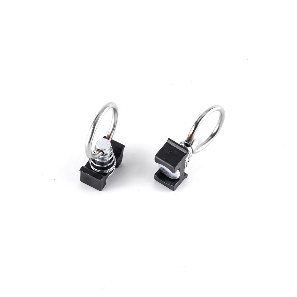 L Track Tie Down Fitting, Carbon Steel L Track Stud Fittings Anti Rust For Truck Beds Trailers
