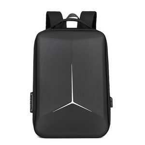 Anti-theft laptop backpack with USB charging port waterproof men hard shell travelling bags backpacks