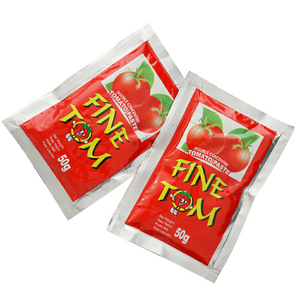 Wholesale sales of high quality sachet de sauce 50g tomato paste in pouch