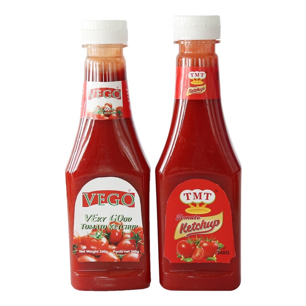 Italian Bottle Tomato Ketchup and Wholesale in Sizes 340g and 5kg