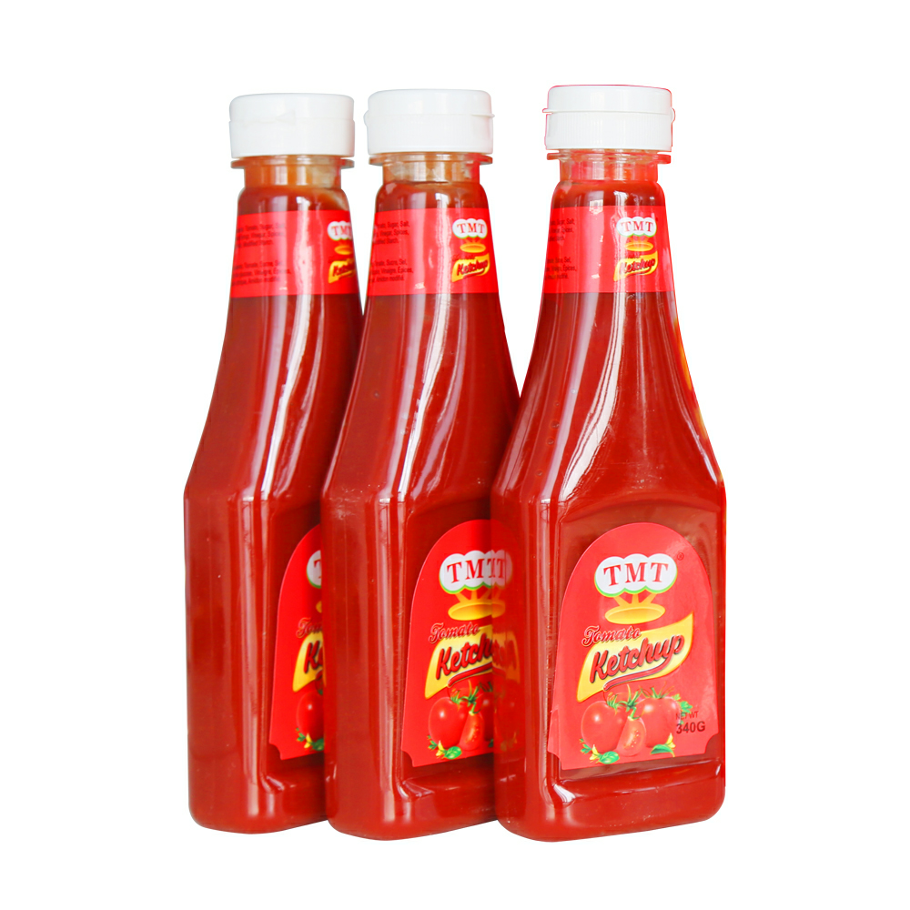 Production of wholesale OEM brand ketchup 340g bottles of ketchup for sale