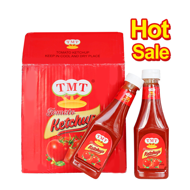 Factory price delicious 340g 5kg tomato ketchup with OEM brand for cooking