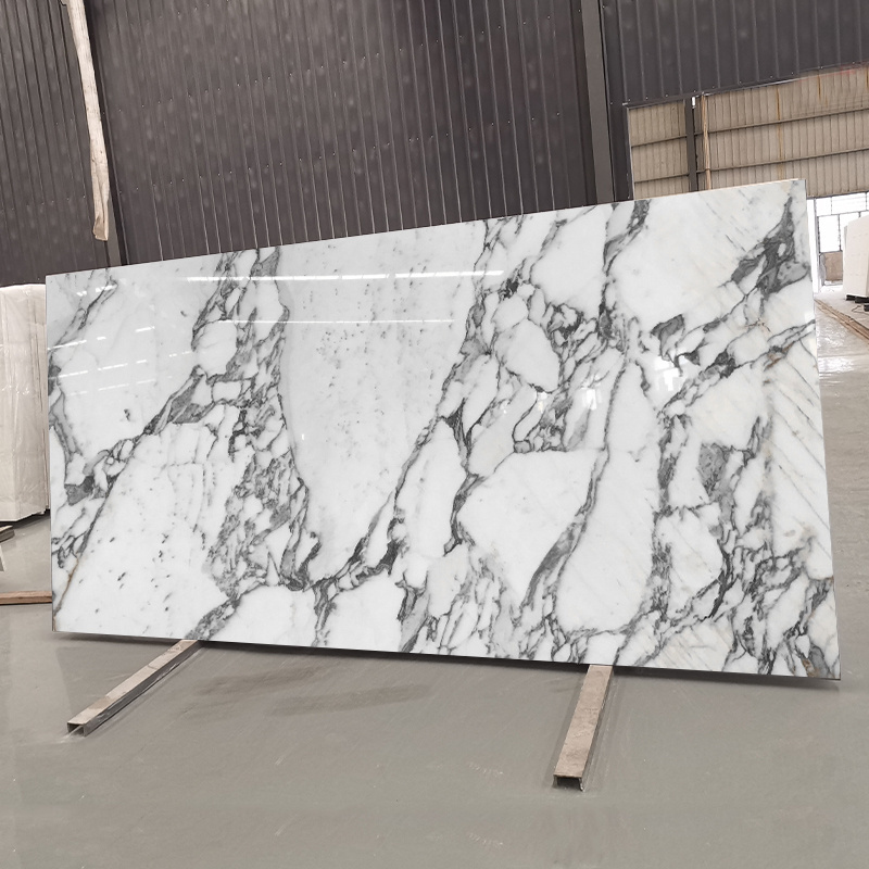 TMZ STONE ODM OEM marble console table modern Arabescato Italy white marble big slab for home