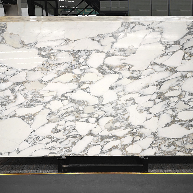 TMZ STONE ODM OEM marble console table modern Arabescato Italy white marble big slab for home