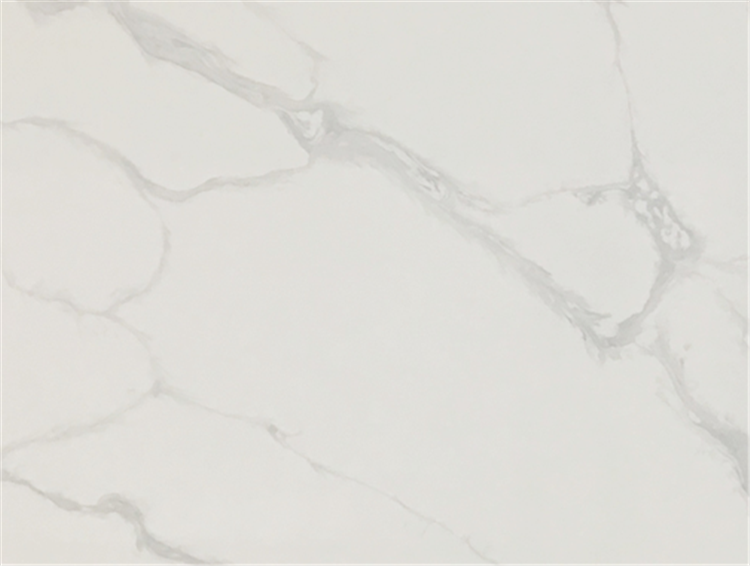 New Design White Calacatta Quartz Countertop for Kitchen Cheap Artificial Stone Goldtop Stone Flat Edge / Eased Edge 5012 Mvjay