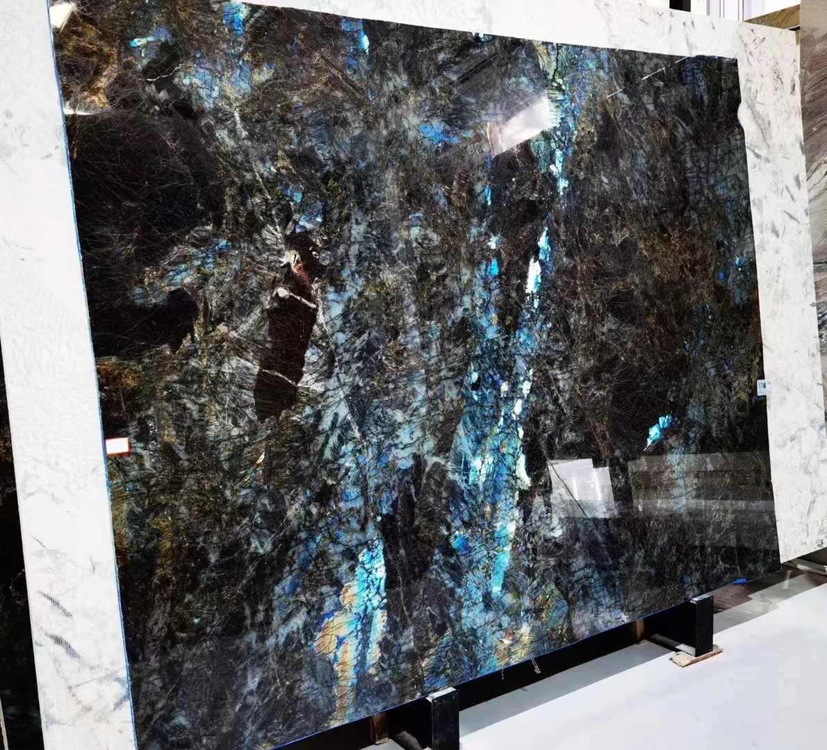 TMZ Brazilian Natural granito Blue Granite losa Blue Labradorite Granite Slab for Luxury Dining Table Top