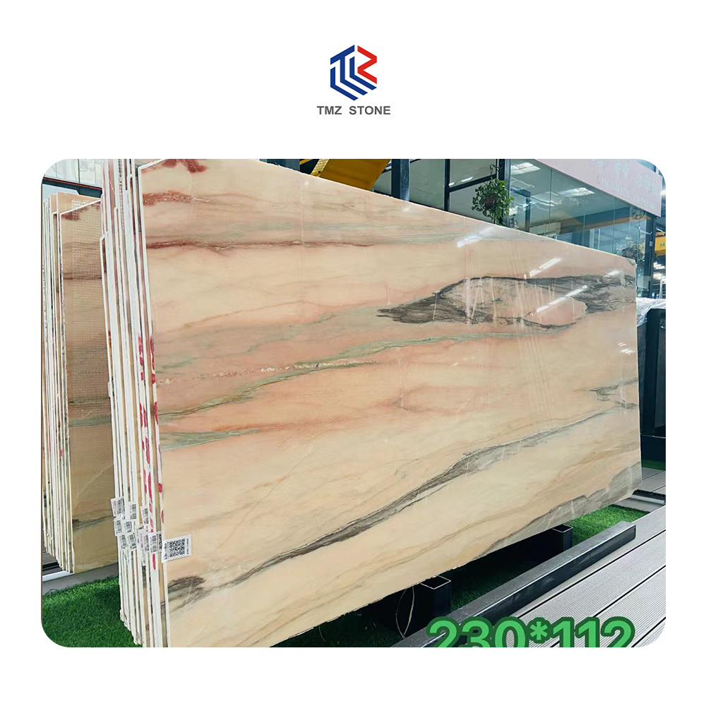 TMZ STONE ODM OEM Marmol Luxury and elegant Red Marble slabs For Background Wall And Countertop