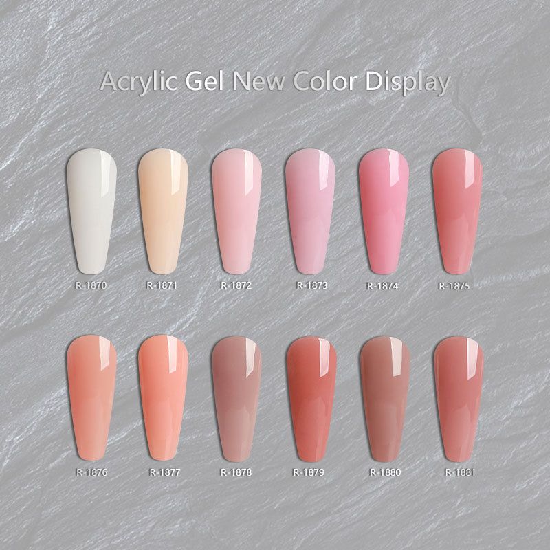 2024 Newest Free Sample HEMA FREE Soak Off Polygels Poly Gel acrylic french nail extension