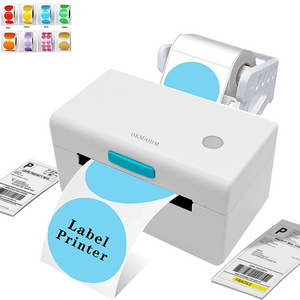 2024 4x6 Thermal Bottle Sticker Maker Machine Label Mobile Blue tooth Receipt Printer For Shipping Packages