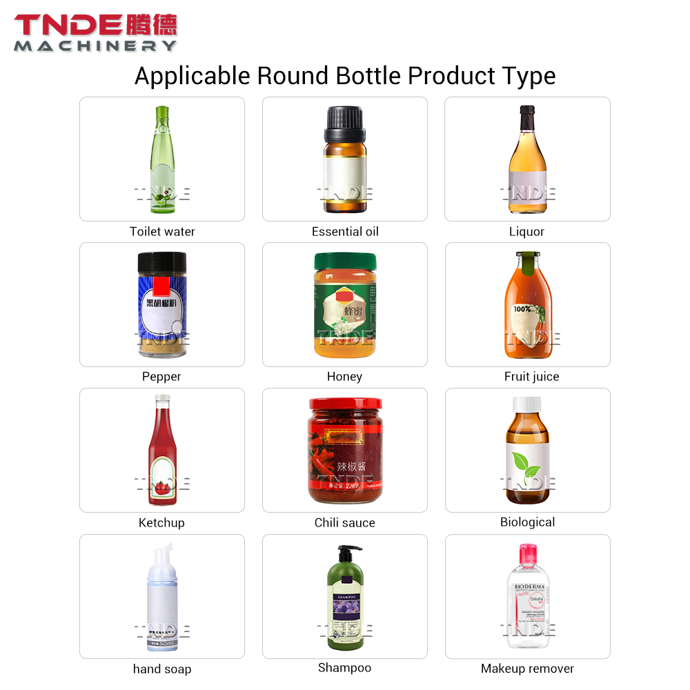 TNDE Hair Conditioner Body Lotion Vial Labeling Machine Automatic Self-adhesive Labler Machinery