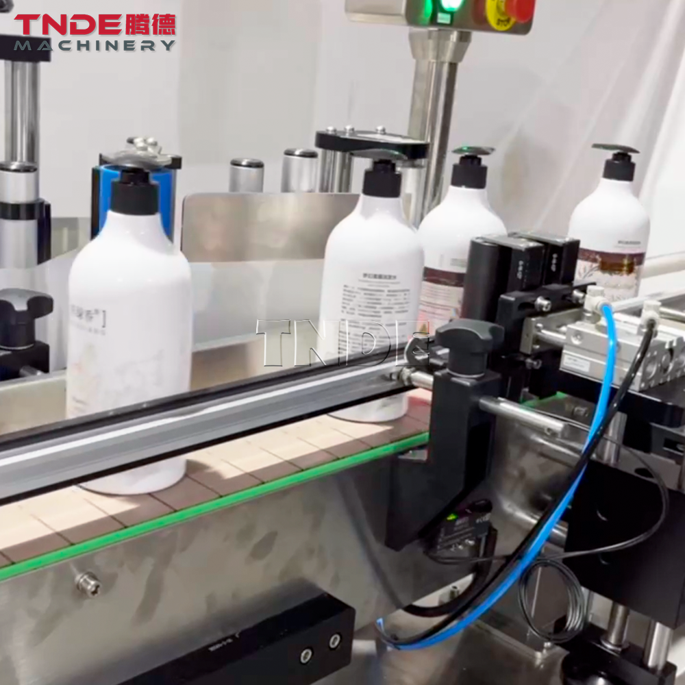 TNDE Hair Conditioner Body Lotion Vial Labeling Machine Automatic Self-adhesive Labler Machinery