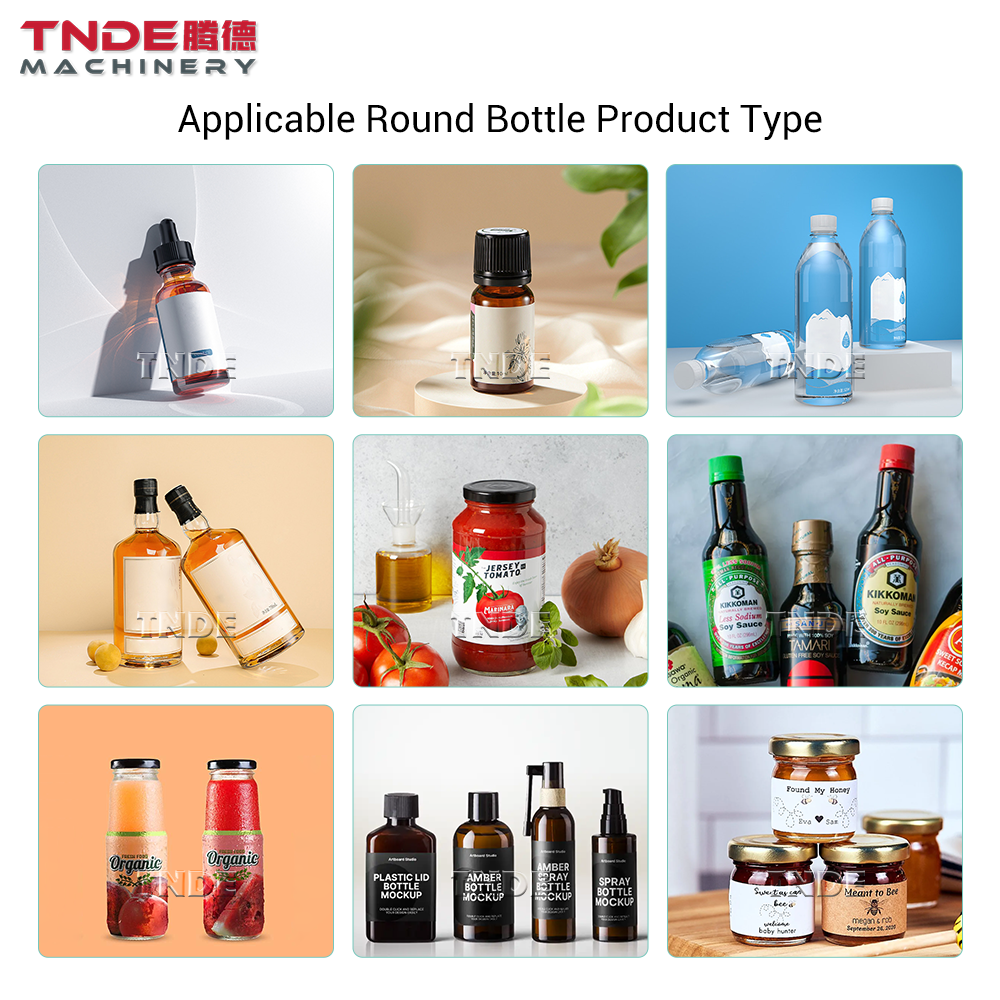 Hot Selling Products 2024 Automatic Label Sticker Machines Hydrogen Water Bottle Round Bottles Vial Labeling Machine