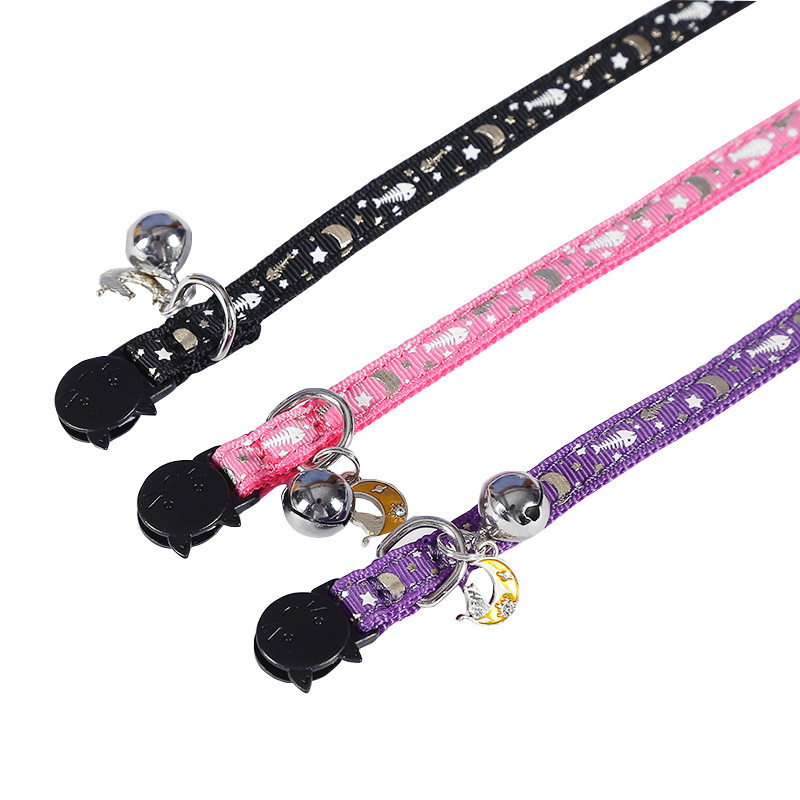 Fashion Adjustable Kitten Cat Sequin Collar Neck Strap Cat Accessories Pet Supplies