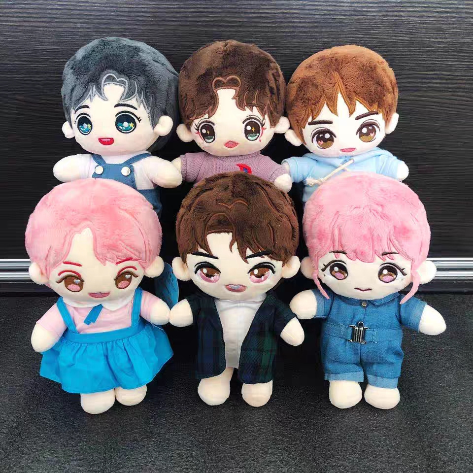 3d Face Plush Doll 15cm 20cm Plush Kpop Star Doll Plush Toys