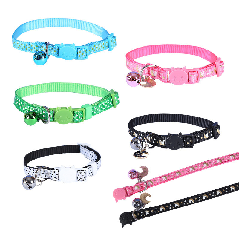 Fashion Adjustable Kitten Cat Sequin Collar Neck Strap Cat Accessories Pet Supplies