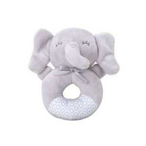 Low Price Pretty Animal Plush Soft Baby Blanket Rattle Toy With Bib 2020 Newborn Gift Baby Comforter Toy Plush