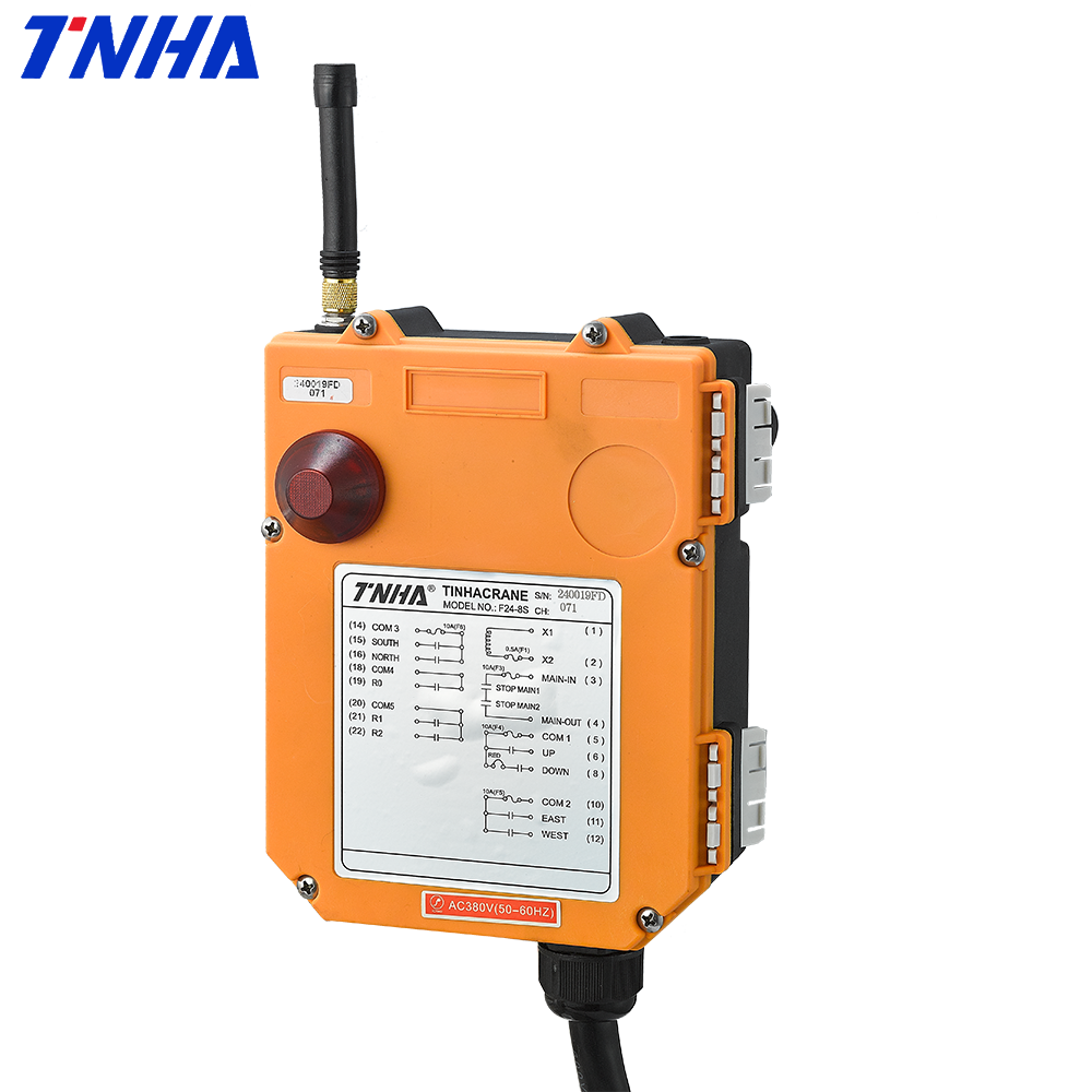 F24-6D 12V-220V universal industrial wireless crane remote control pump transmitter and receiver radio control system for hoist