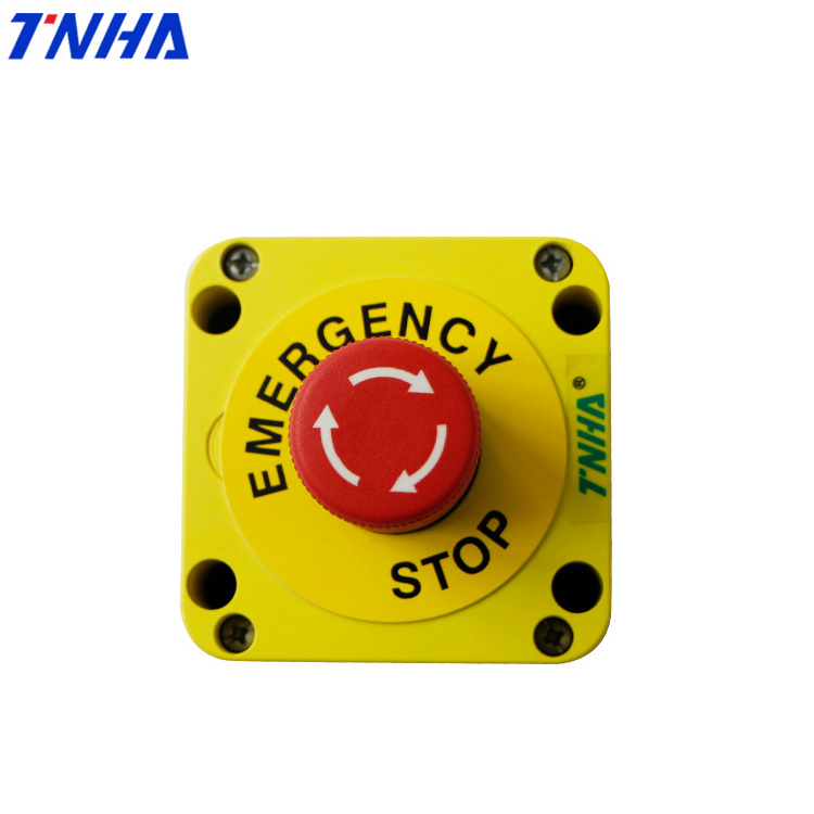 TNHA IP65 Waterproof  Push Button Switch Control Station Box Emergency Stop Switch