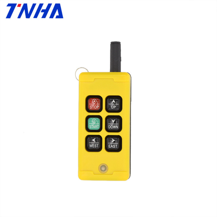 TNHA1-F21-4S-Y  Universal elevator crane radio remote control for overhead gantry crane hydraulic telecrane