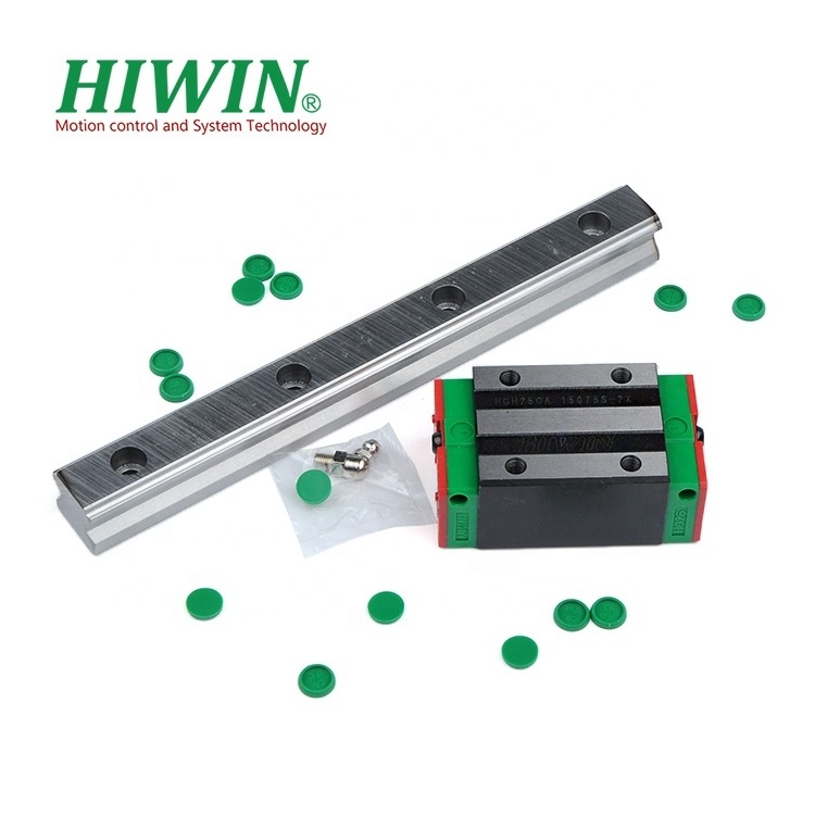 100% Original Taiwan HIWIN Bearing EGH15 EGH20  length 2000mm Guideway Block  CNC Machine 25mm Heavy Duty Linear Guide Rail Set