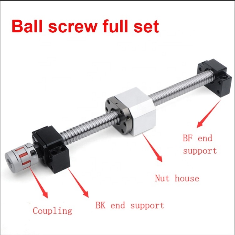 Factory Price Original Taiwan HIWIN RM1605 RM1204 Ball Screw SFU1204 1605 300 500 600 800mm 1500mm Custom Ballscrew