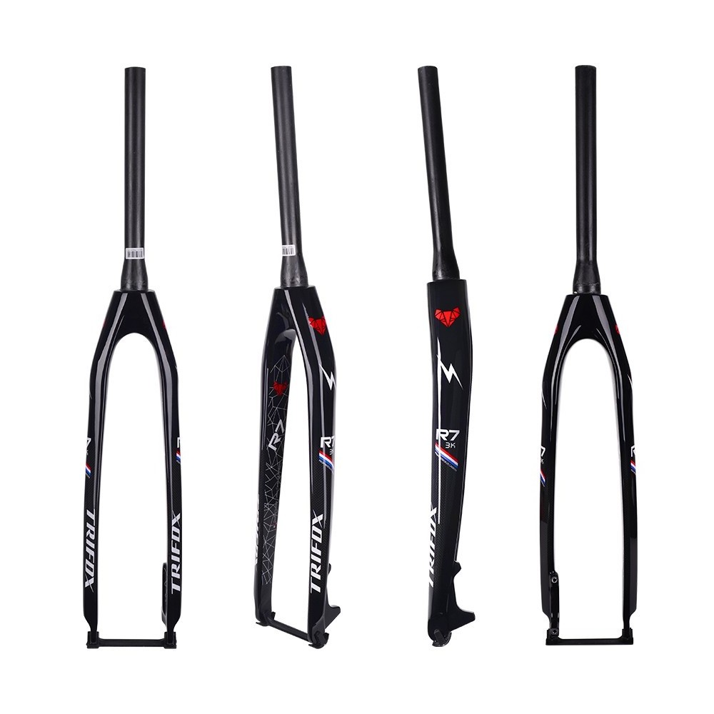 Factory Price TRIFOX 29er MTB Mountain Rigid Bicycle Front Fork With 142*12mm Quick Release Full Carbon Fiber Fork