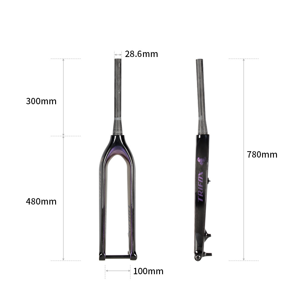 MTB Carbon Fork 29er 100*15mm Downhill Mountain Bike  1-1/8