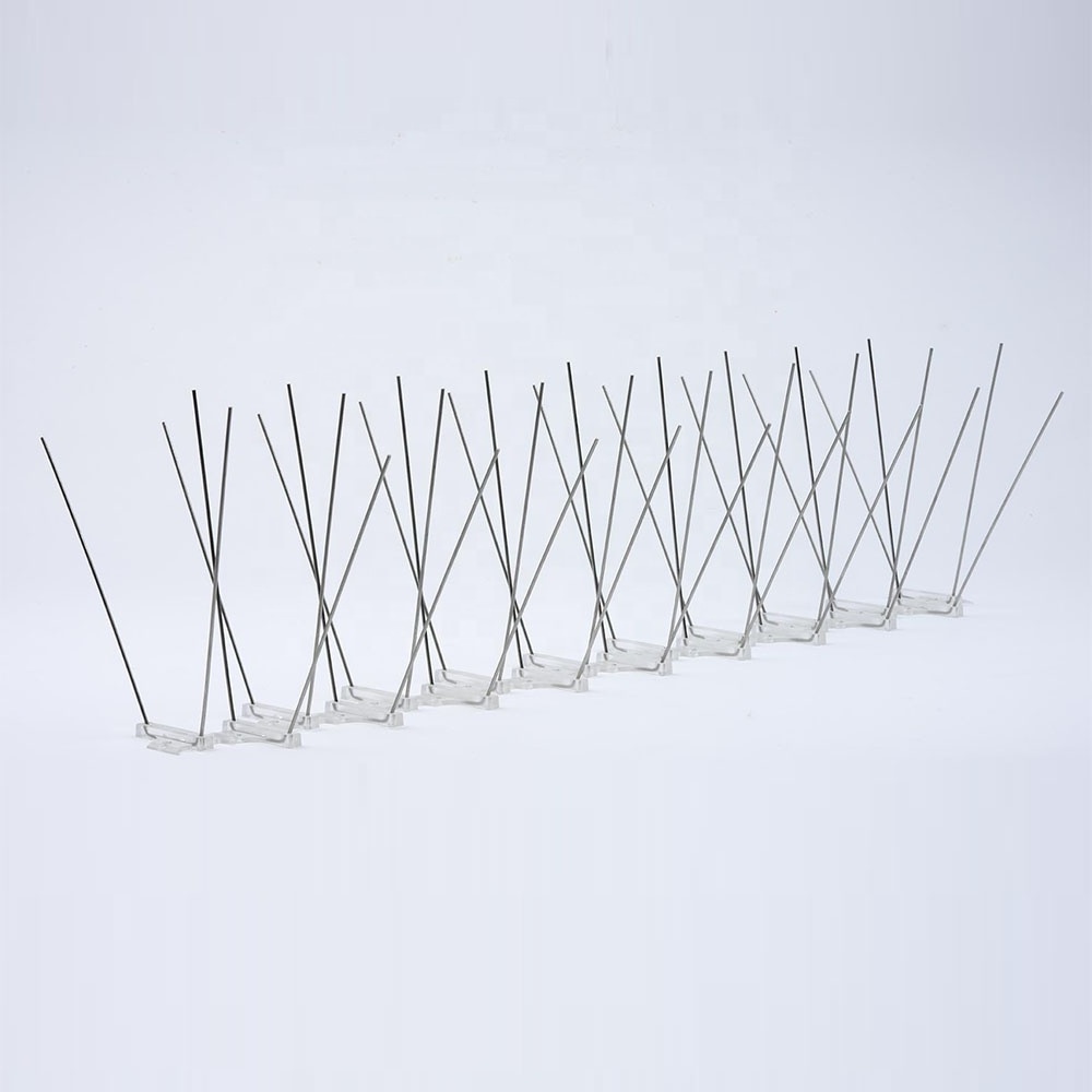 Wall Fence PC Base and 304 Stainless Steel anti Bird Spikes for Bird Repeller