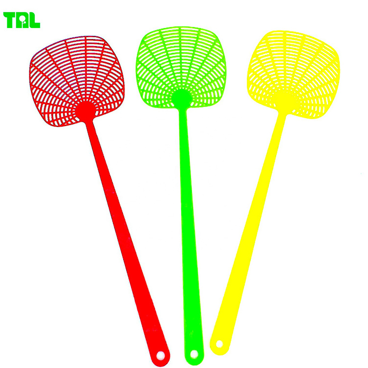 Household Manual Endurable Mesh PP Fly Swatter Pest Control Handle Colorful Fly killer