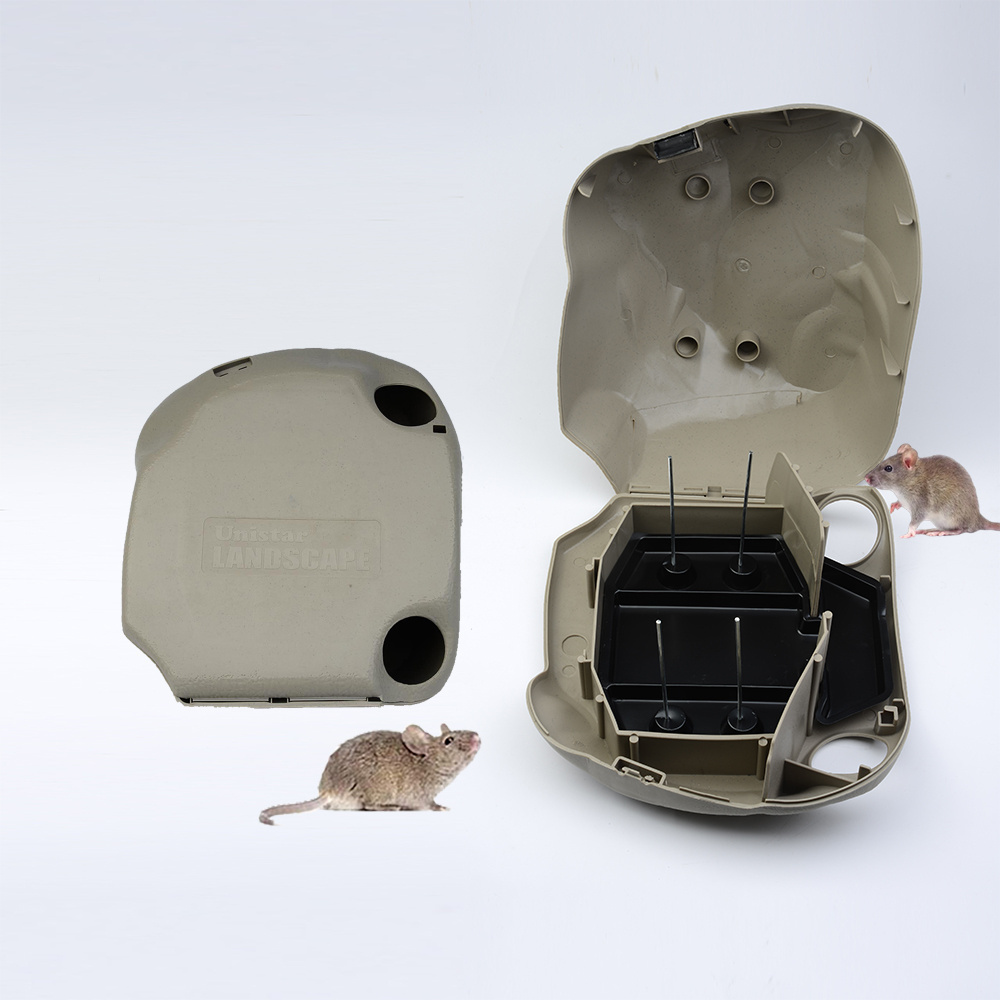 Home Rat Killer Smart Tamper Proof Rodent Trap Station Rock Rat Bait Station