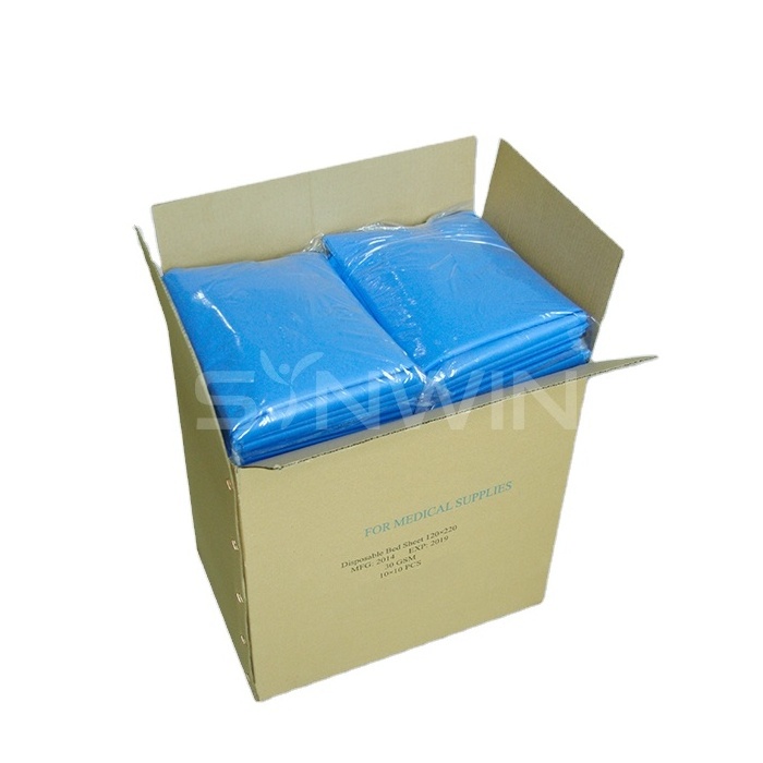 PP non woven disposable bed sheet disposable spa bed cover