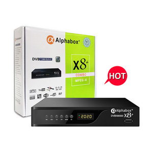 Alpha box X8+ satellite tv receiver combo T2+S2 dvb-t2 dvb-s2 set top box fta tv box