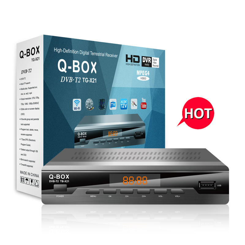 Q-Box TG-X21 New Original Htv 7 set top box Best Android full HD Set Top Box