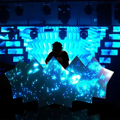 Turnkey LED Video Wall System Package 3.9mm 3mm Pixel Pitch Black LED Display Background Dj Stage LED Screen For Church