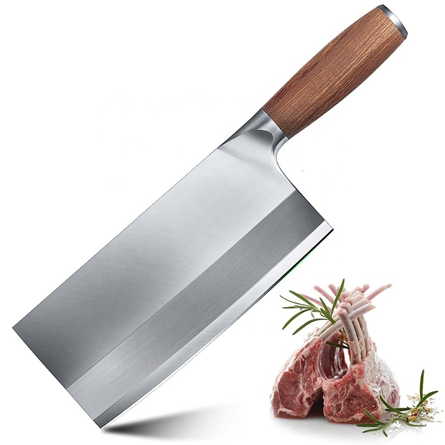 Custom logo kitchen butcher knife vegetable meat cutting knife boning cleaver knife