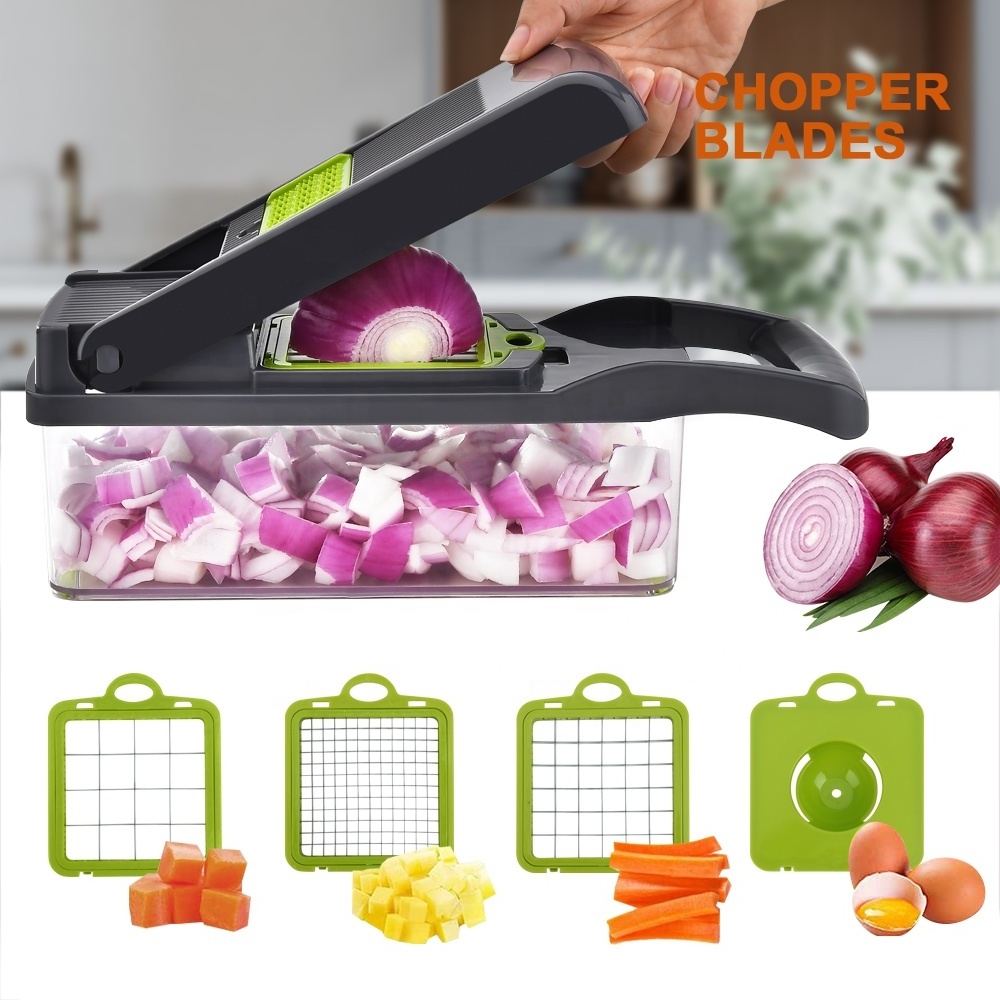 TOALLWIN kitchen tools gadget salad chopper box mandolin slicer vegetable cutter potato onion slicer mandolin vegetable chopper