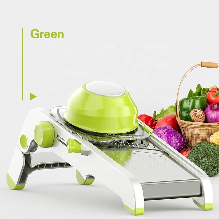 professional adjustable kitchen vegetable chopper mandoline vegetable slicer cutter safe slice mandoline slicer