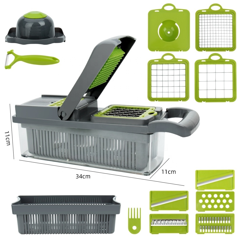 Multifunctional manual mandolin slicer vegetable cutter slicer shredder dicer vegetable onion slicer cutter vegetable chopper