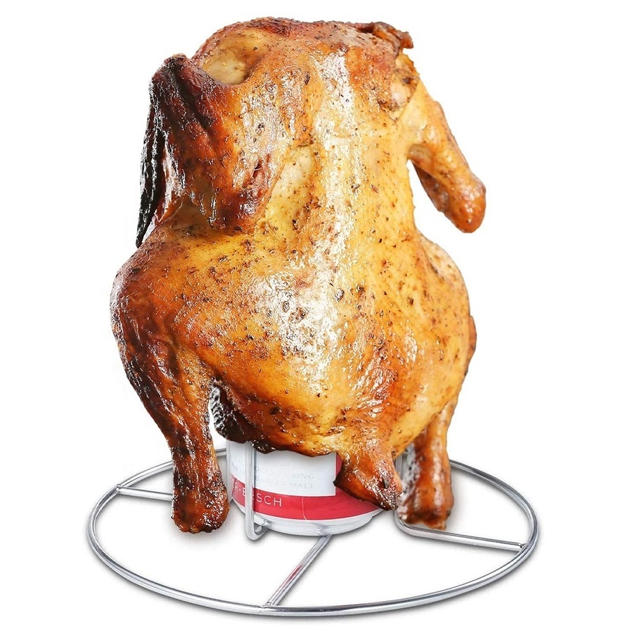 Hot selling turkey roasting holder roast chicken rack stainless steel bbq grill chicken holder