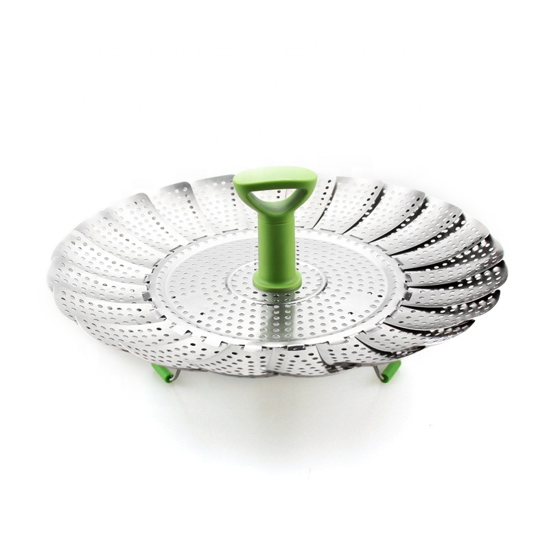 handle large stainless steel vegetable steamer basket