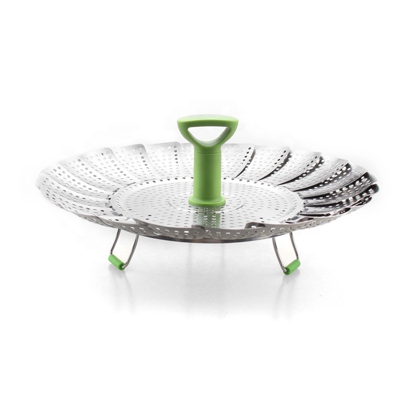 handle large stainless steel vegetable steamer basket