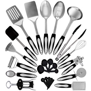 Home smart kitchen accessories set cooking tools utensils sets korean stainless steel kitchen utensils set cooking utensils