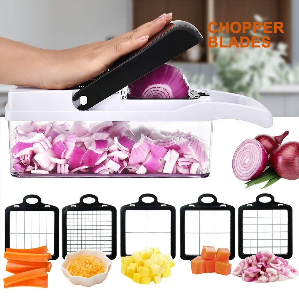 Multifunctional manual potato onion slicer vegetable cutter spiralizer shredder mandoline vegetable slicer vegetable chopper