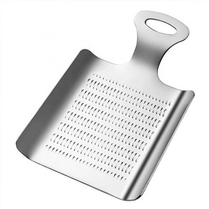 Hand help stainless steel kitchen mini vegetable cheese wasabi ginger garlic grater plate