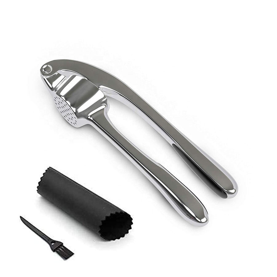 High quality kitchen tools garlic crusher mincer manual stainless steel garlic press rocker