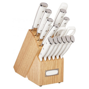 TOALLWIN kitchen knife accessory forged handle master kitchen knives professional stainless steel chefs kitchen knife block set