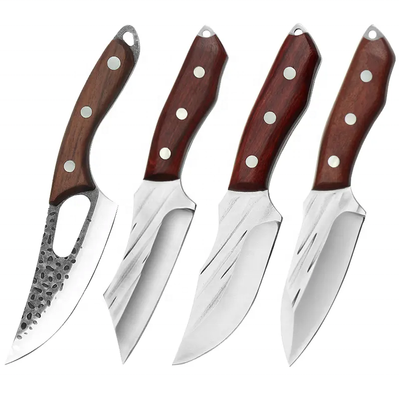 Outdoor stainless steel serapian slaughter serbian knife kitchen fillet fishing boning knife cleaver chef cleaver butcher knives