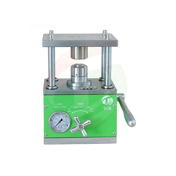 TOB CR Series Coin Cell Crimper Battery Crimping Machine For Battery Lab