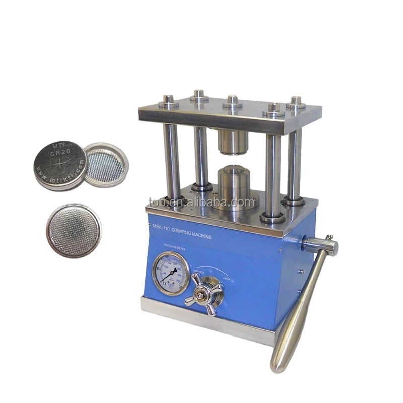 TOB Optional Die Sets Coin Cell Crimping Machine For LIithium Battery Research