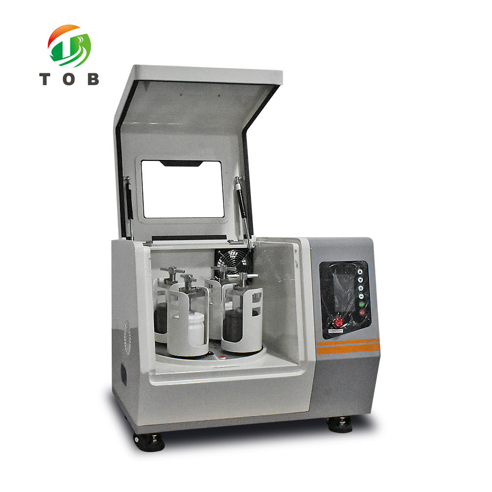 TOB 2L 4L High Speed Planetary Ball Mill Machine for Battery Material Fine Grinding